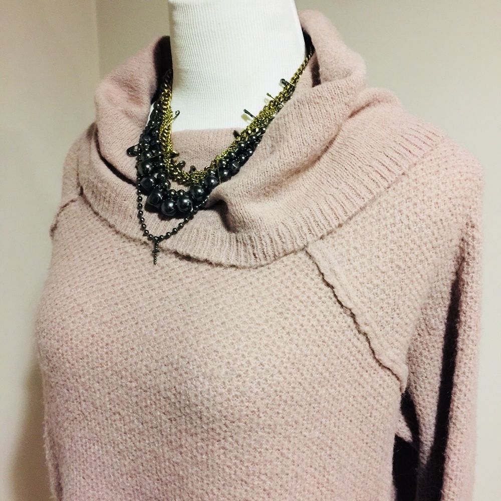Mossimo Super Soft Blush Cowl Neck Sweaters - Picture 3 of 5